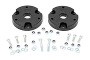 Rough Country kit front spacers shown on table highlighting fit and strength