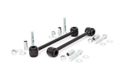 Rough Country rear sway bar links front view showing durable powder coat for long-lasting protection