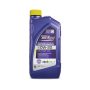 Royal Purple 0W-20 front packaging showing label and API licensing for clear identification and confidence