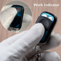 Royitay remote held in hand demonstrating compact size and comfortable grip