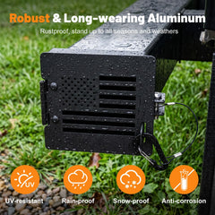 Roylvan close-up anodized aluminum finish resisting corrosion