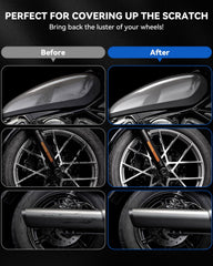 RSACET wet paint texture close-up showing smooth metallic finish for blendability benefit
