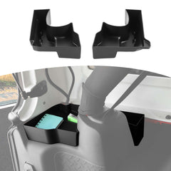 RT-TCZ front view of black trunk trays showing neat packaging and components