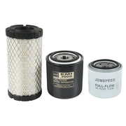 RUIANOMG front view of filter kit showing all three replacement filters and benefits