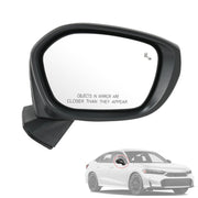 RUIANOMG front view of right passenger mirror showing clean fit and aerodynamics
