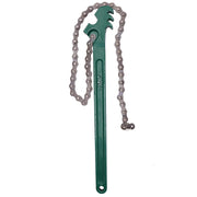 Ruikarhop front view of 16 inch chain wrench showing handle and chain for reliable grip