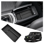 Ruiya front view of center console tray showing neat storage and improved accessibility