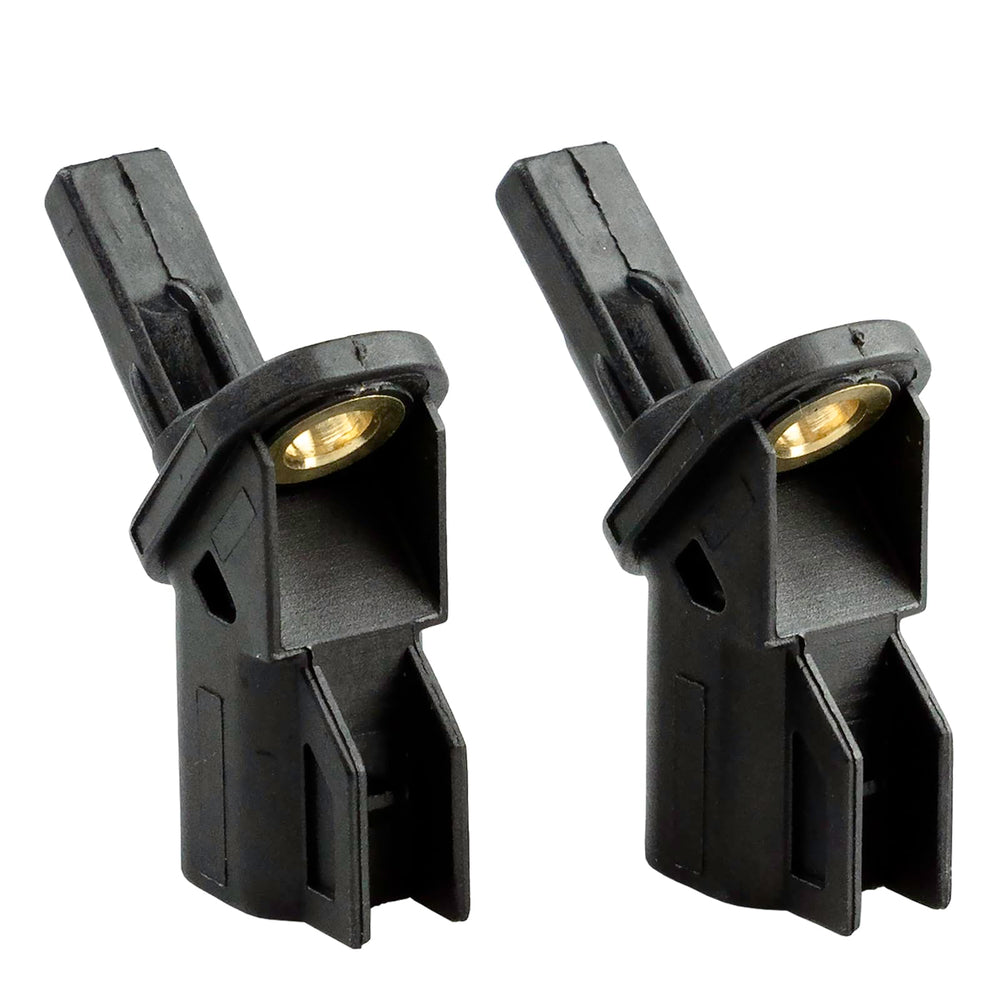 Ruizure front ABS sensor pair packaging showing contents and warranty benefit