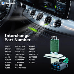 Ruizure installed under dash in vehicle, restores blower fan control