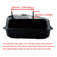 Ruma tank top with fuel cap and vent for easy refueling