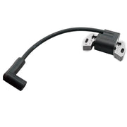 Ruma ignition coil front view showing mounting and terminals, improves reliable starts