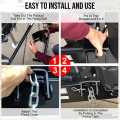 Rumngsuy sway control attachment detail demonstrating reduced sway benefit