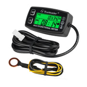 Runleader front display showing RPM, hours, and temperature for quick checks