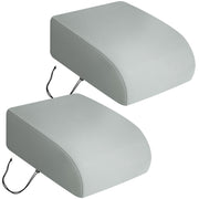 RunNico front view of gray RV AC cover showing full coverage and protection