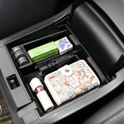 RUNROAD front view of console tray showing organized compartments and clean fit