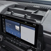 RUNROAD front view of dashboard tray showing clean fit and added storage