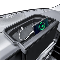 RUNROAD tray front view showing neat dashboard organization and quick access