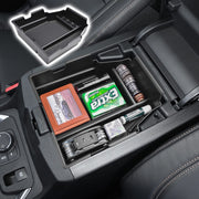 RUNROAD front view of console organizer showing neat compartments and quick access