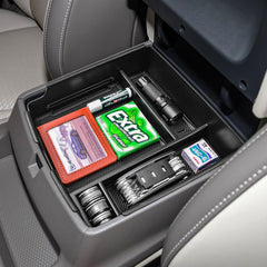 RUNROAD front view center console tray installed showing clean organization benefits