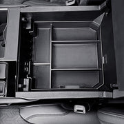 RUNROAD front view console tray showing organized compartments and improved access