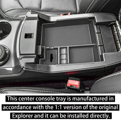 RUNROAD side profile fitting snugly in Explorer console for stable hold