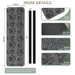 RUNROLE installed on camper stairs improves grip and keeps dirt contained