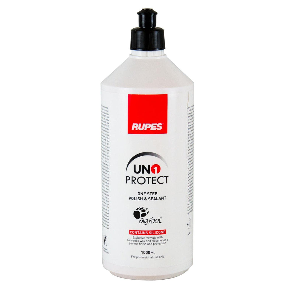 RUPES bottle front label showing product name and size, clear product ID and quick selection benefit