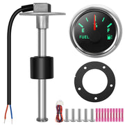 RUPSE front view of gauge and sender showing clear readout and compact design