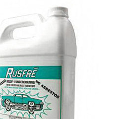 Rusfre black rubberized undercoating close-up texture showing bonded fibers for durable chip resistance