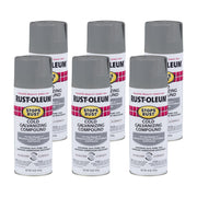 rust-oleum Stops Rust six-pack front packaging showing cans and label, protecting metal