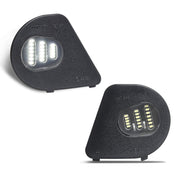 RUXIFEY front view installed on Dodge Ram mirror showing bright ground lighting benefit