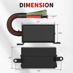 RVBOATPAT close-up of relays and blade fuses illustrating durable components