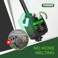 RVGUARD LED power indicator lit for quick status and peace of mind
