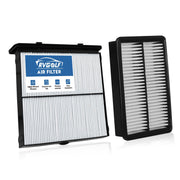 RVgolf front packaging showing engine and cabin filter kit and fitment benefit