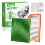RVgolf engine filter front view showing fit and improved airflow