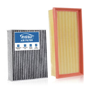 RVgolf engine filter front view showing clean pleats and improved protection