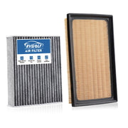 RVgolf front packaging showing both engine and cabin filters for quick replacement