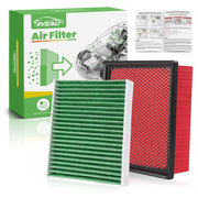 RVgolf front packaging showing both engine and cabin filters for quick identification and fit
