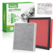 RVgolf front-package showing both engine and cabin filters, clear fitment benefit