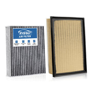RVgolf front packaging showing both engine and cabin filters and clear fitment benefit