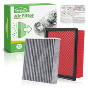 RVgolf front packaging showing engine and cabin filter kit improving maintenance convenience