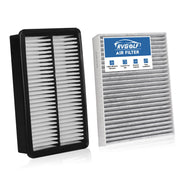 RVgolf front packaging showing both engine and cabin filters, clear fit identification and benefit