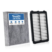RVgolf front packaging showing both engine and cabin filters for easy identification and fit