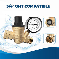 RVGUARD brass body texture highlighting lead-free finish for water safety