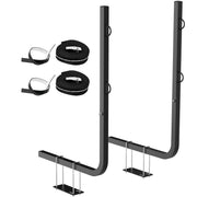 RVGUARD bumper-mounted carrier front view showing secure tank placement and stability