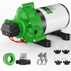 RVGUARD front view of pump showing compact design and easy mounting