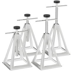 RVGUARD front view of four-pack stack jacks showing compact portable storage benefit