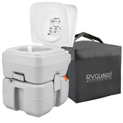 RVGUARD front profile showing full unit and secure latches for easy transport