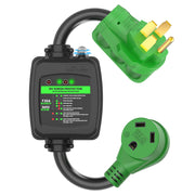 RVGUARD front view of adapter showing plug and molded housing benefit safety