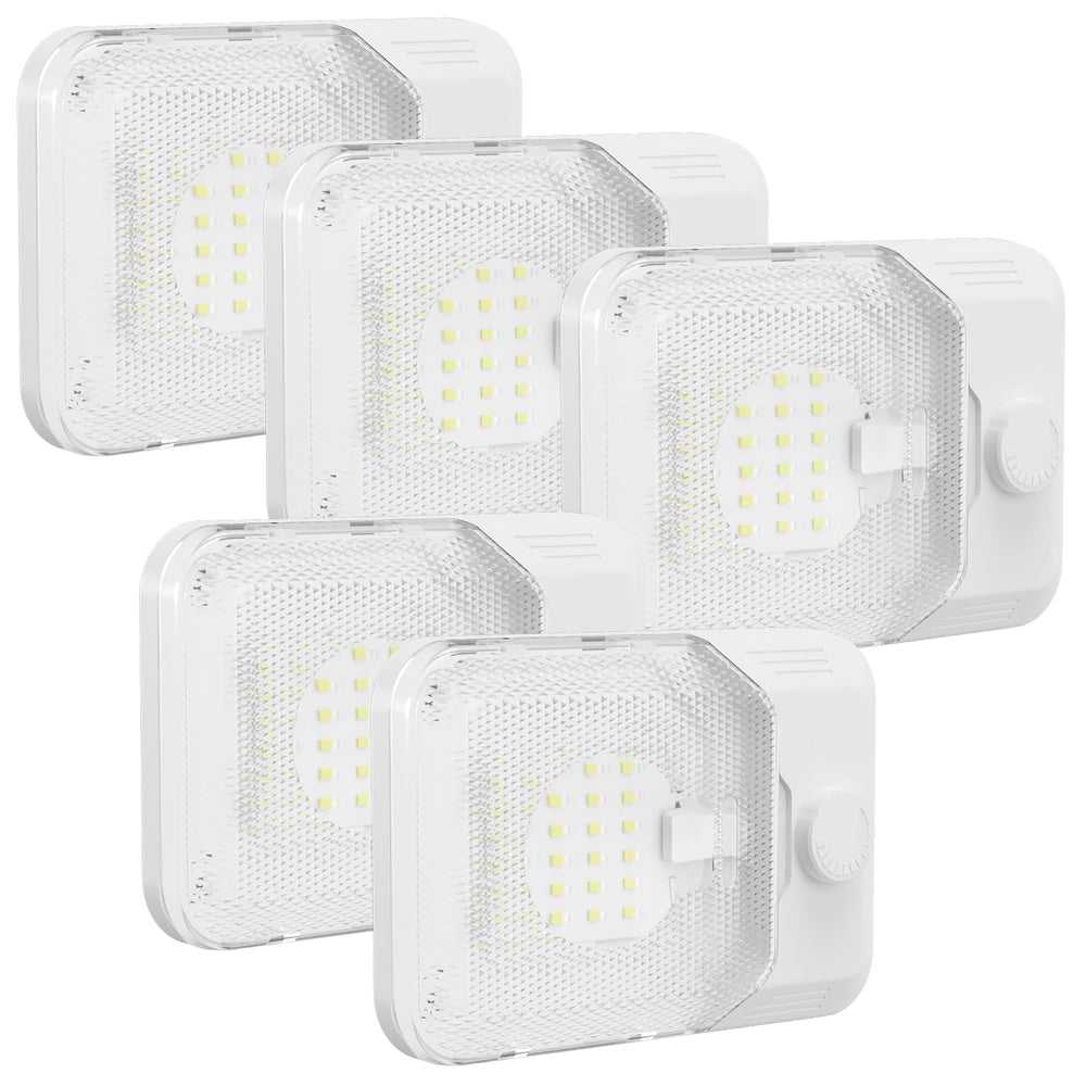 RVGUARD front view dome light showing sleek profile and bright illumination benefit